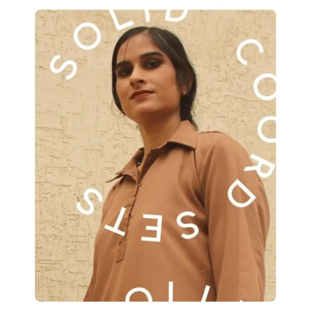 Multi-Color Cotton Flex Coord Set – Office Ready