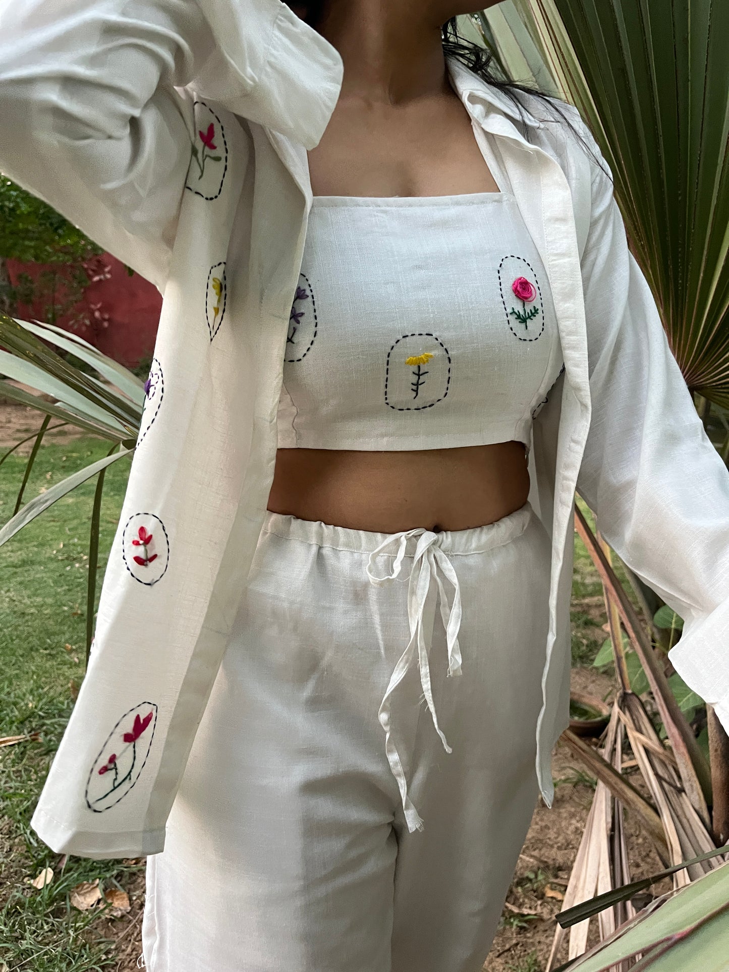 Nooré Hand-Embroidered Coord Set - Nature's Circle Collection