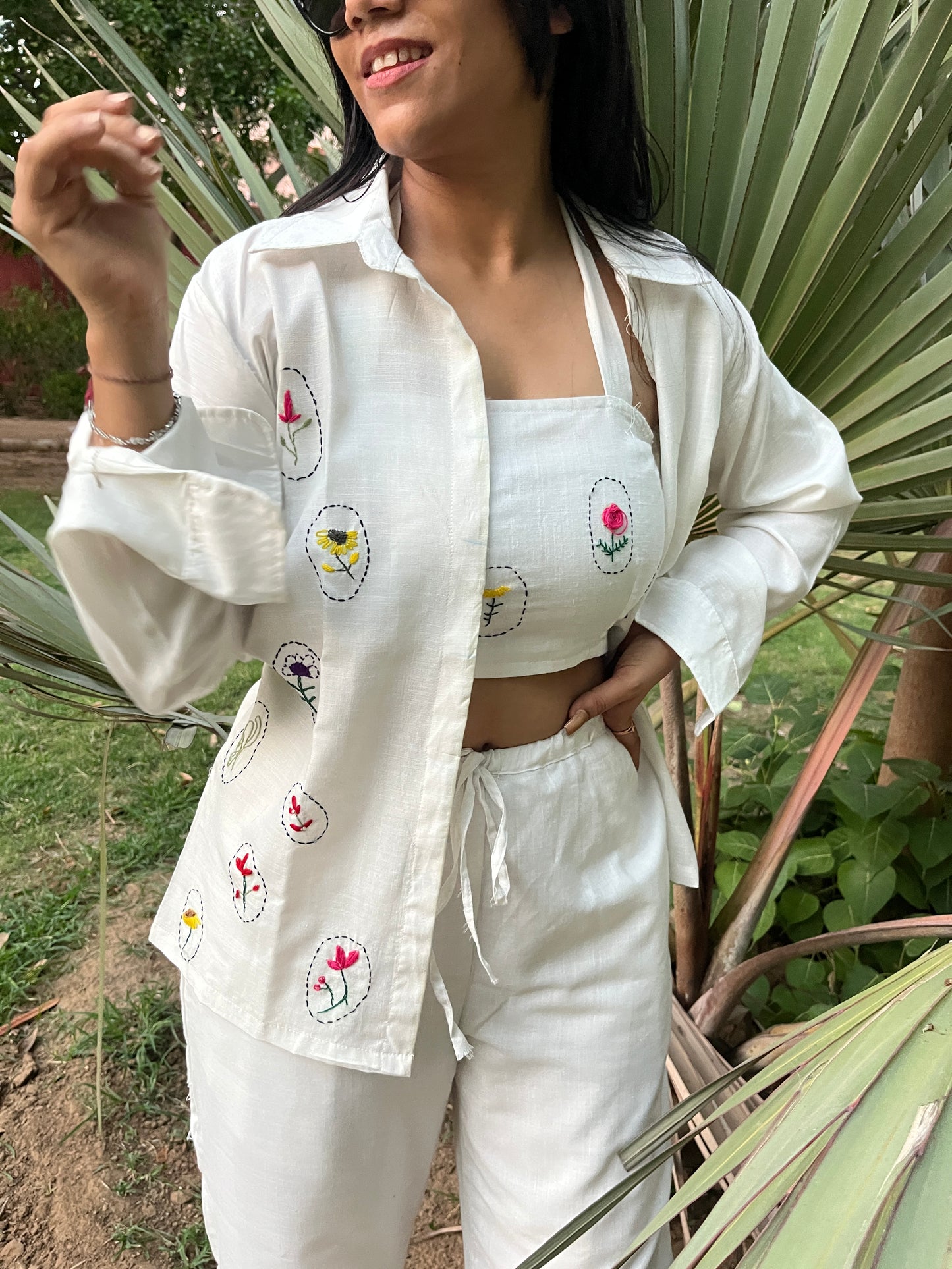 Nooré Hand-Embroidered Coord Set - Nature's Circle Collection