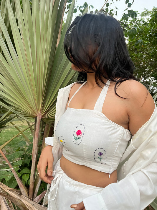 Nooré : Garden Bloom Crop Top