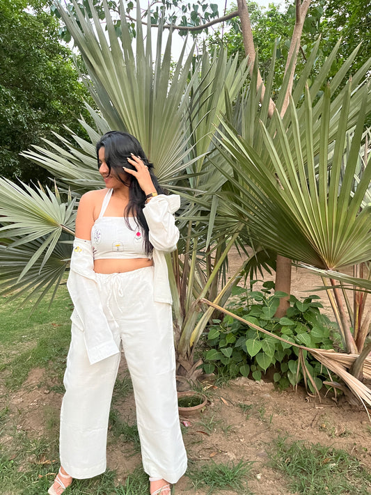Nooré Hand-Embroidered Coord Set - Nature's Circle Collection