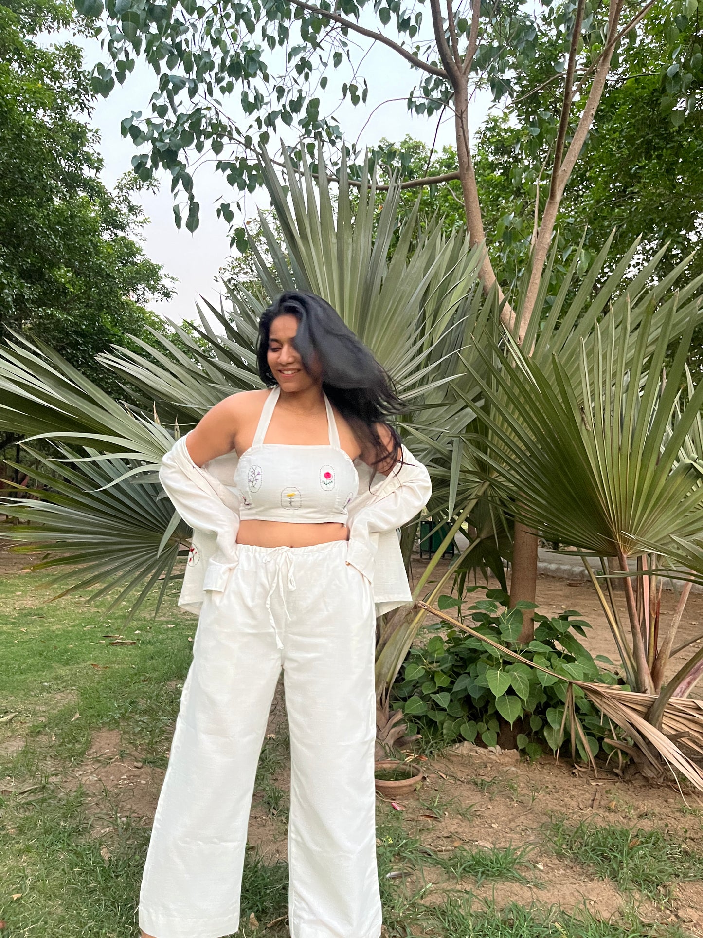 Nooré : Garden Bloom Crop Top